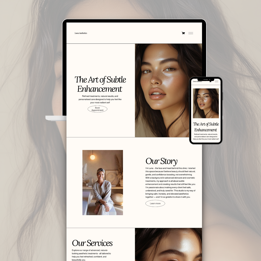 Luna website template